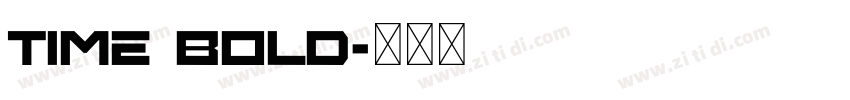 Time Bold字体转换